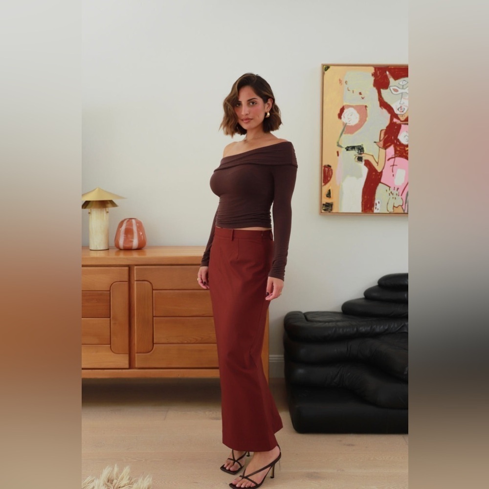 Tunchy Cindy Pencil Skirt in Burgundy – Size Small – NWT